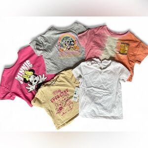 BabyGAP, H&M, Oshkosh 2T Toddler Girls Short Sleeve T Shirt Bundle of 5